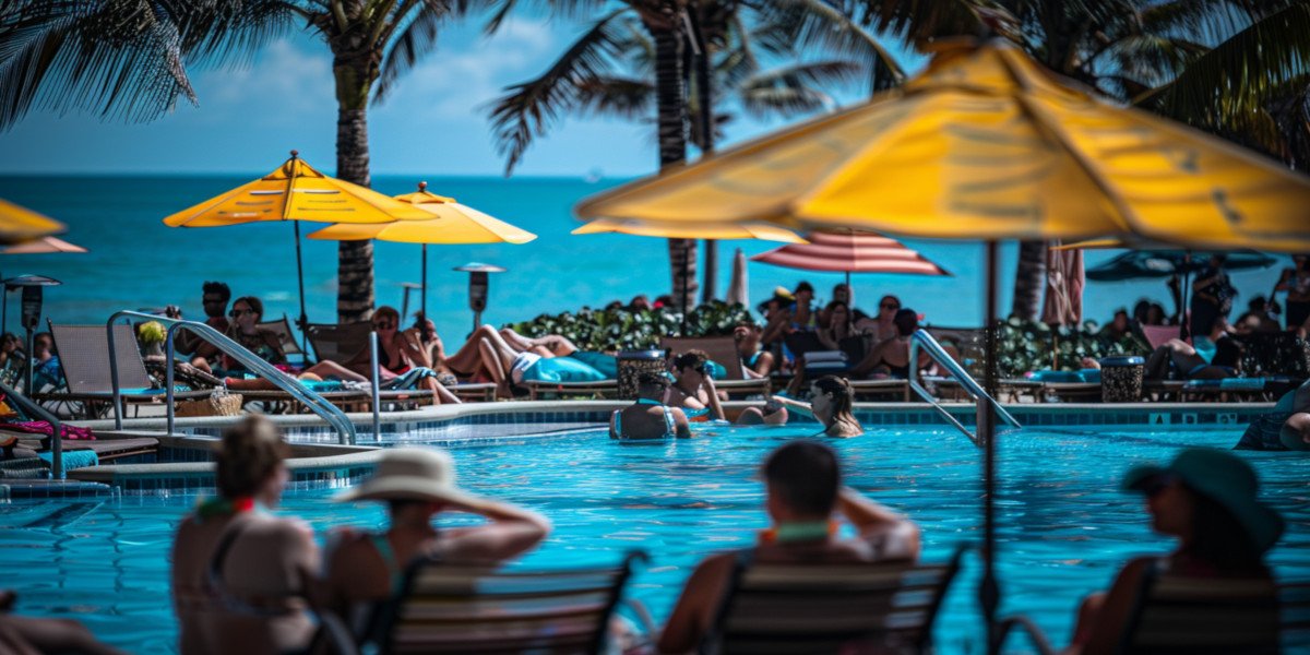 People at a Ft Lauderdale Resort